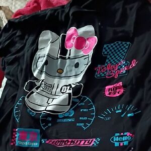 Old Navy Black and Pink Graphic Tee